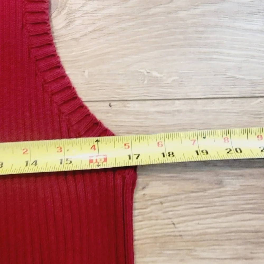 Polo‎ Sweater Vest XL Men's Burgundy Blue Colorblock
